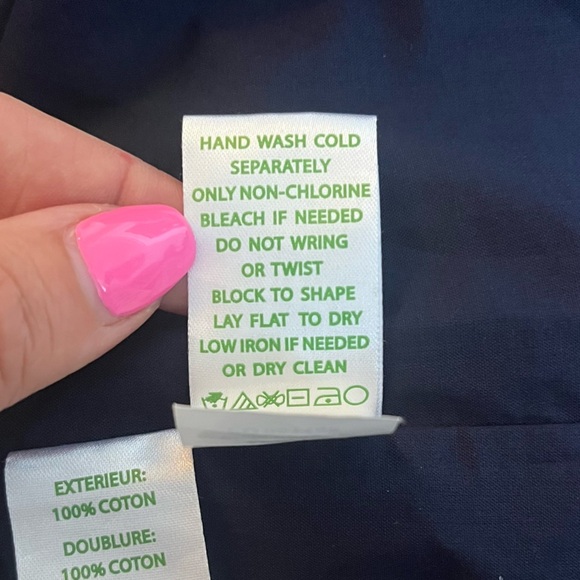 Lilly Pulitzer Women's Valli Shift Dress True Navy Silver Gold Cross Neck Size 2 - Picture 10 of 10